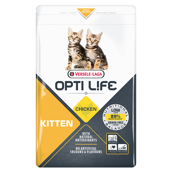 Opti Life Kitten ОПТІ ЛАЙФ ДЛЯ КОШЕНЯТ беззерновий сухий суперпреміум корм для кошенят
