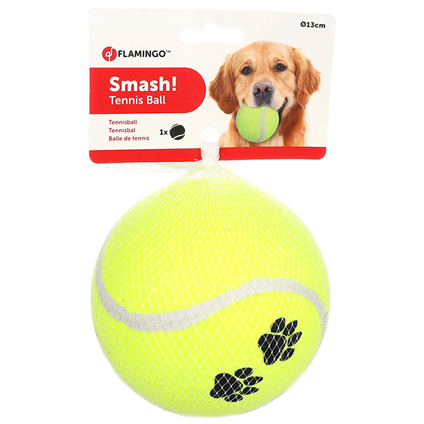 Flamingo Smash Tennis Ball ФЛАМІНГО СМЕШ тенісний м’яч 13см, іграшка для собак