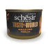 Schesir Taste the World Chicken With Paella ШЕЗІР КУРКА З ПАЕЛЬЄЮ в бульйоні натуральні консерви для собак, вологий корм, банка 150г