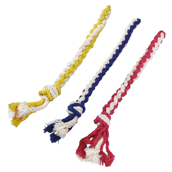 DoggyMan 2 Colos Cotton Stick ДОГГІМЕН КАНАТ ДВОКОЛІРНИЙ мотузкова іграшка для собак