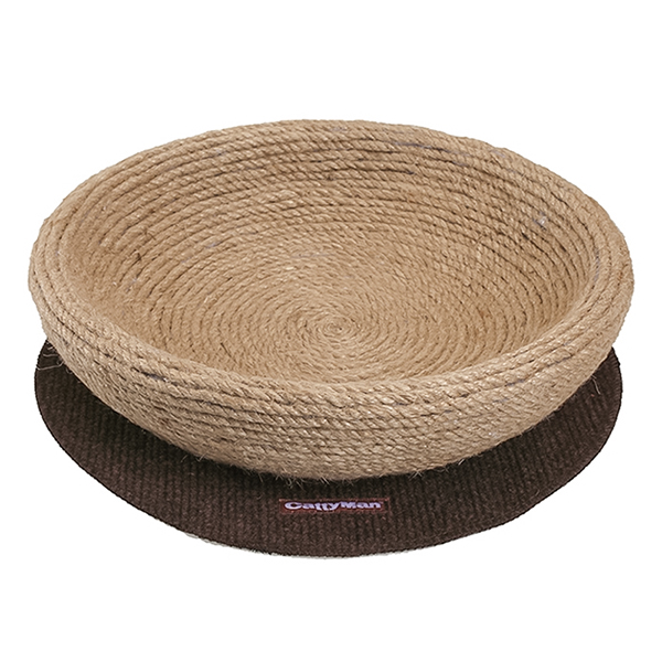 CattyMan Scratcher Jute Bed КЕТТІМЕН СПАЛЬНЕ МІСЦЕ лежак-кігтеточка для котів