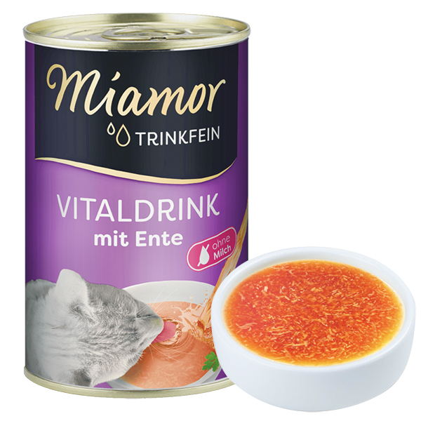 Miamor Vitaldrink mit Ente МІАМОР ВІТАЛДРІНК КАЧКА бульйон напій для котів