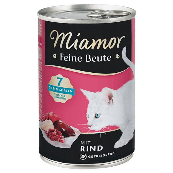 Miamor Feine Beute mit Rind МІАМОР ФАЙНЕ БАЙТЕ ЯЛОВИЧИНА беззерновий повнораціонний вологий корм для котів
