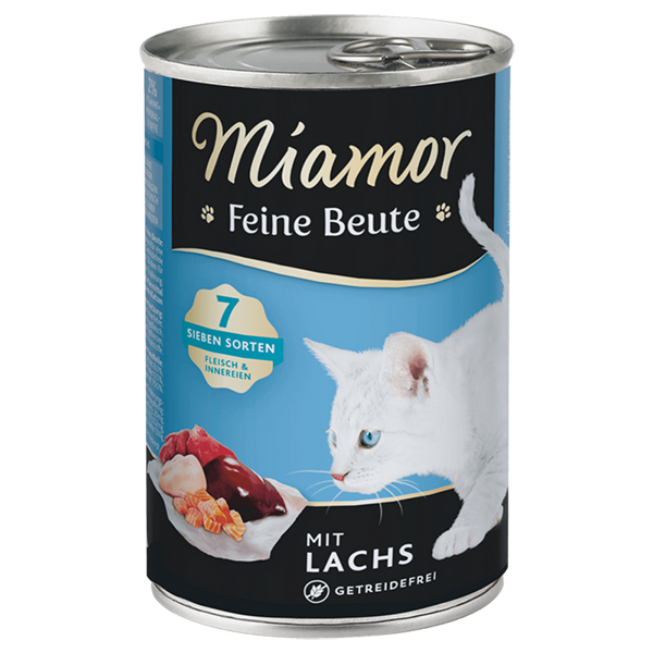 Miamor Feine Beute mit Lachs МІАМОР ФАЙНЕ БАЙТЕ ЛОСОСЬ беззерновий повнораціонний вологий корм для котів