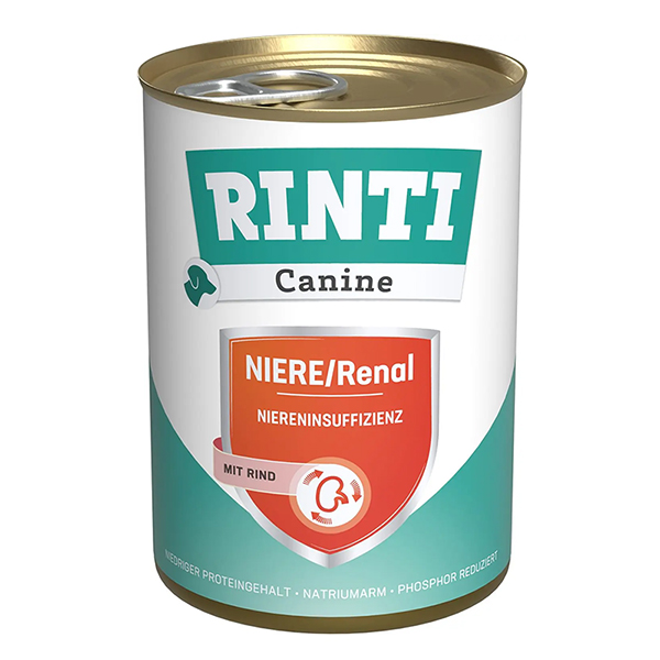 Rinti Canine Veterinary Niere/Renal mit Rind РІНТІ ВЕТЕРИНАРІ РЕНАЛ ЯЛОВИЧИНА дієтичний вологий корм для собак