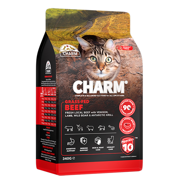 Charm Grass-Fed Beef ЧАРМ ЯЛОВИЧИНА ВІДГОДОВАНА НА ТРАВІ сухий беззерновий холістик корм для котів