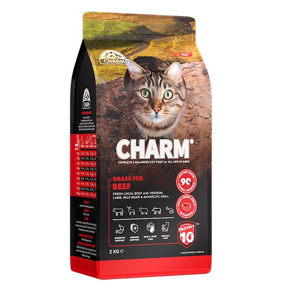 Charm Grass-Fed Beef ЧАРМ ЯЛОВИЧИНА ВІДГОДОВАНА НА ТРАВІ сухий беззерновий холістик корм для котів
