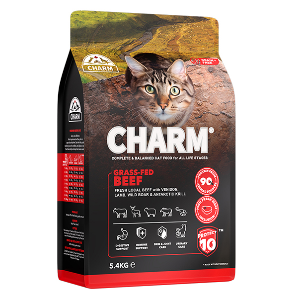Charm Grass-Fed Beef ЧАРМ ЯЛОВИЧИНА ВІДГОДОВАНА НА ТРАВІ сухий беззерновий холістик корм для котів