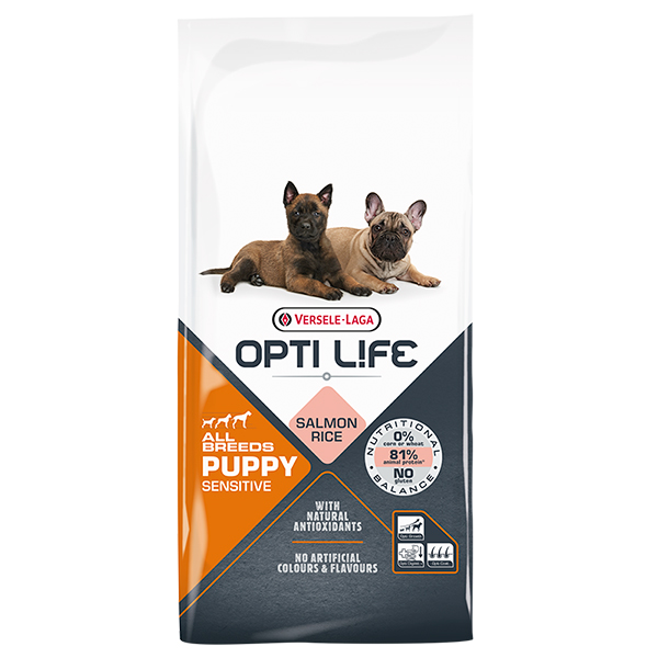 Opti Life Puppy Sensitive ОПТІ ЛАЙФ ЛОСОСЬ ДЛЯ ЦУЦЕНЯТ сухий суперпреміум корм для цуценят всіх порід