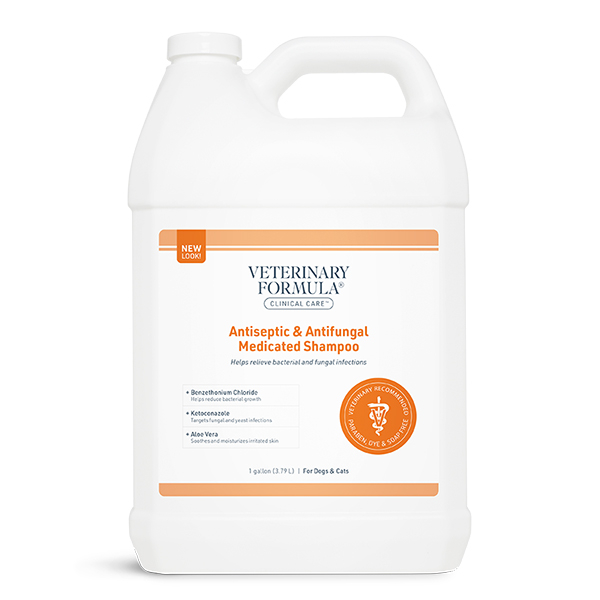 Veterinary Formula Clinical Care Antiseptic&Antifungal Medicated Shampoo ВЕТЕРИНАРНА ФОРМУЛА АНТИСЕПТИЧНИЙ і ПРОТИГРИБКОВИЙ лікувальний шампунь із хлоридом бензетонію та кетоконазолом для собак і котів