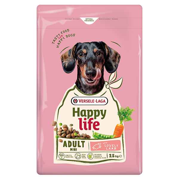 Happy Life Adult Mini with Lamb ХЕППІ ЛАЙФ МІНІ МАЛИХ ЯГНЯ сухий преміум корм для собак міні та малих порід