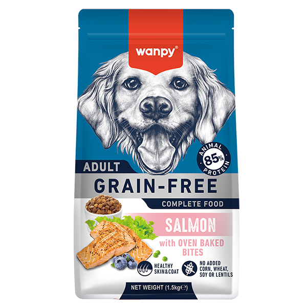 Wanpy Adult Dog Grain Free Salmon ВАНПІ ЛОСОСЬ ДЛЯ СОБАК сухий повнораціонний беззерновий корм для собак