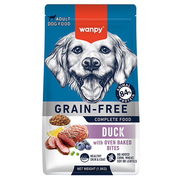 Wanpy Grain Free Duck ВАНПІ КАЧКА ДЛЯ СОБАК сухий повнораціонний беззерновий корм для собак
