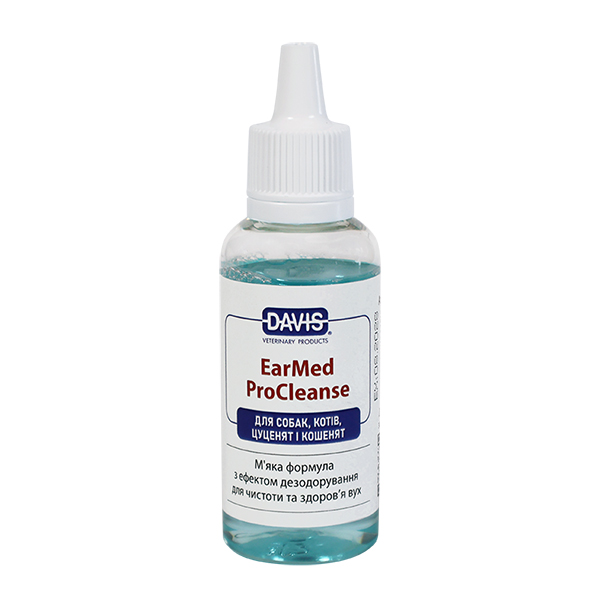 Davis EarMed ProCleanse ДЕВІС ІЕРМЕД ПРОКЛІНС засіб для догляду за вухами собак і котів