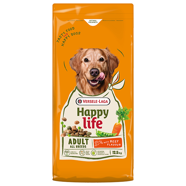 Happy Life Adult with Beef Flavour ХЕППІ ЛАЙФ ЯЛОВИЧИНА сухий преміум корм для собак всіх порід