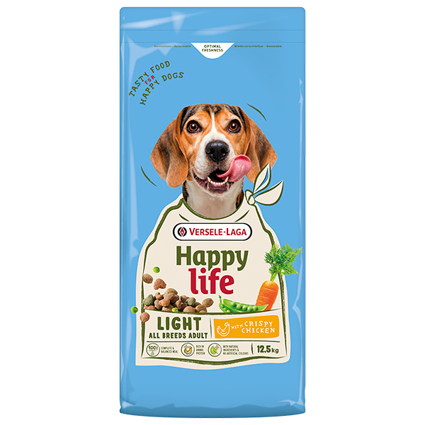 Happy Life Adult Light with Chicken ХЕППІ ЛАЙФ КОНТРОЛЬ ВАГИ низькокалорійний сухий преміум корм для собак всіх порід