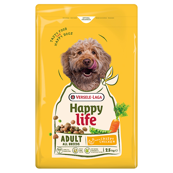 Happy Life Adult with Chicken ХЕППІ ЛАЙФ КУРКА сухий преміум корм для собак всіх порід