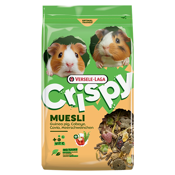 Versele-Laga Crispy Muesli Guinea Pigs ВЕРСЕЛЕ-ЛАГА КРІСПІ МЮСЛІ МОРСЬКА СВИНКА мюслі корм для морських свинок