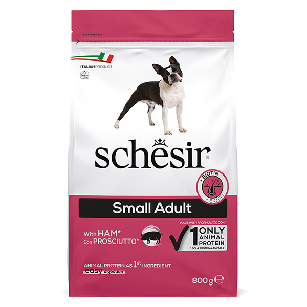Schesir Dog Small Adult Ham ШЕЗІР ДОРОСЛИЙ МАЛИХ ШИНКА сухий монопротеїновий суперпреміум корм для собак малих порід