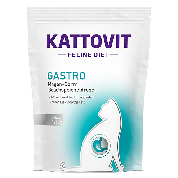 Kattovit Veterinary Gastro КАТТОВІТ ГАСТРО дієтичний сухий корм для котів із захворюваннями шлунково-кишкового тракту та підшлункової залози