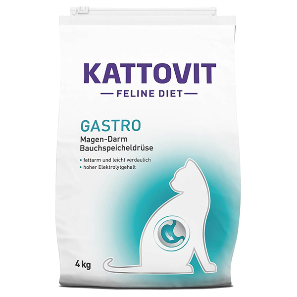 Kattovit Veterinary Gastro КАТТОВІТ ГАСТРО дієтичний сухий корм для котів із захворюваннями шлунково-кишкового тракту та підшлункової залози
